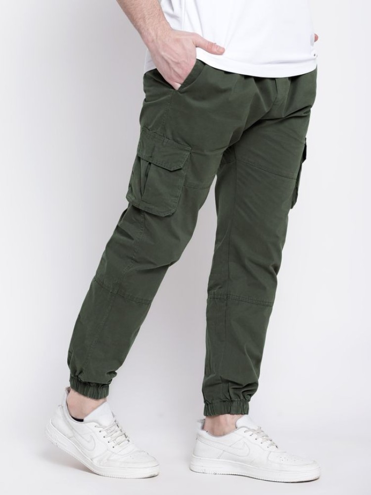 Crocodile Green Dual Pocket Cargo Joggers