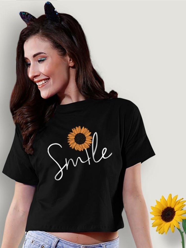 Smile Please Crop Top T-shirt