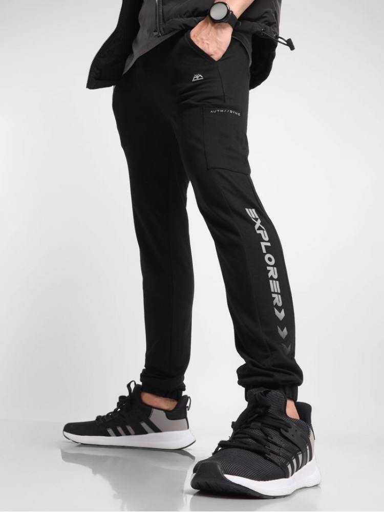 Jet Black Explorer Knitted Men Jogger