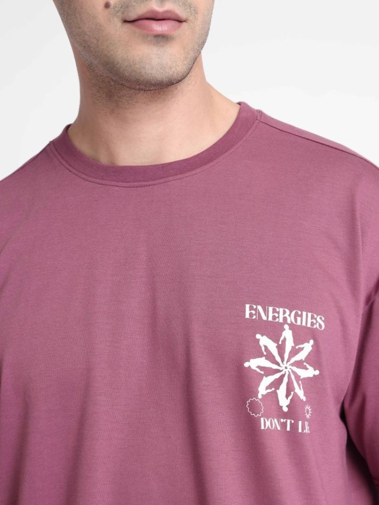 Energies Dont Lie Printed Oversized T-shirt for Men