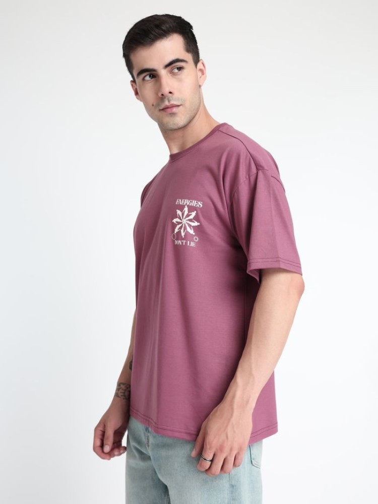 Energies Dont Lie Printed Oversized T-shirt for Men