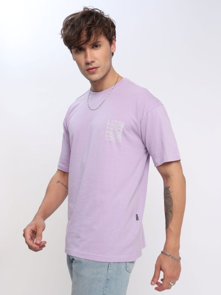 Gimme Love Printed Oversized T-shirt for Men