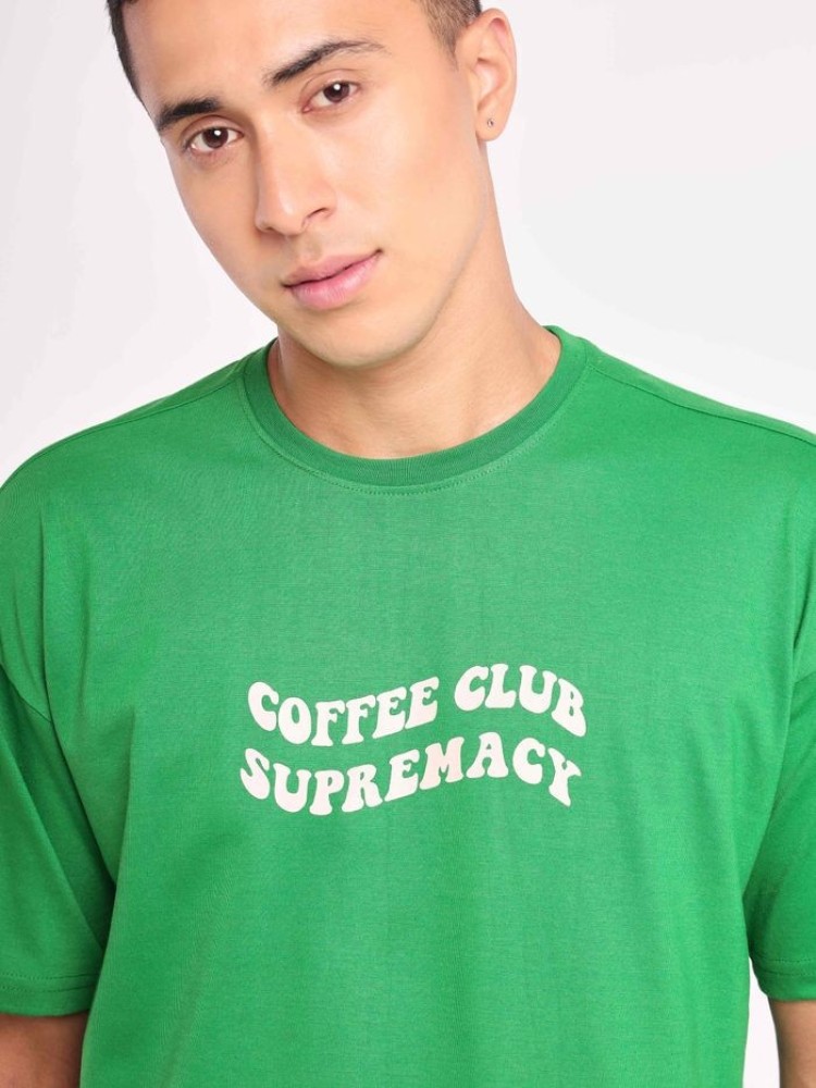 Coffee Club Supremacy Printed Oversized T-shirt for Men