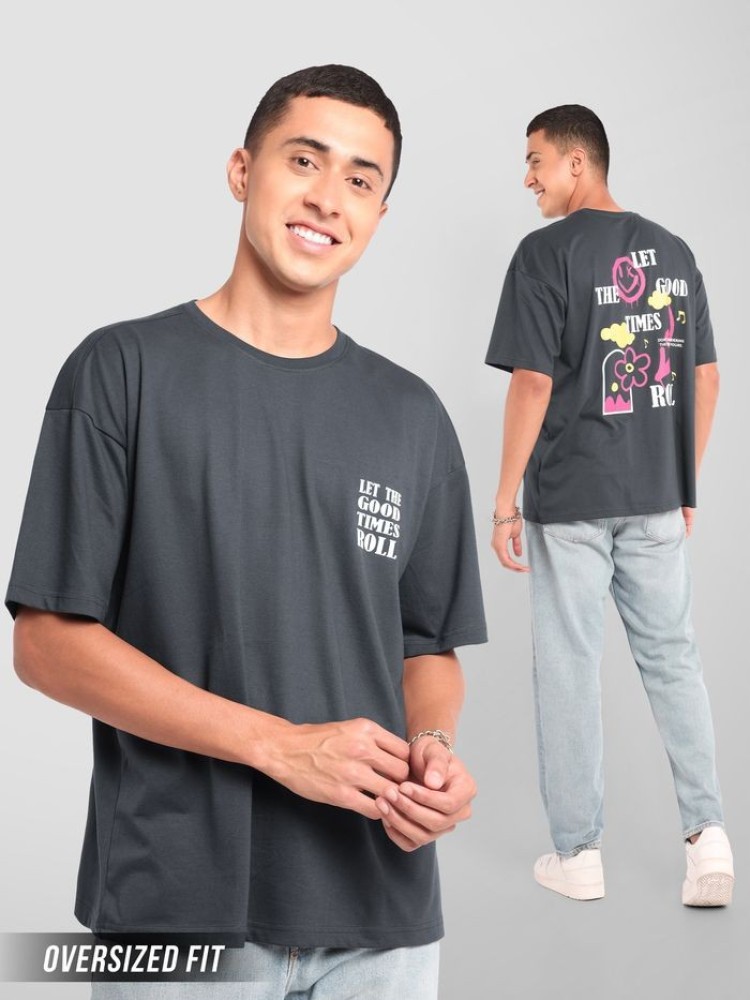 Good Times Printed Oversized T-shirt for Men