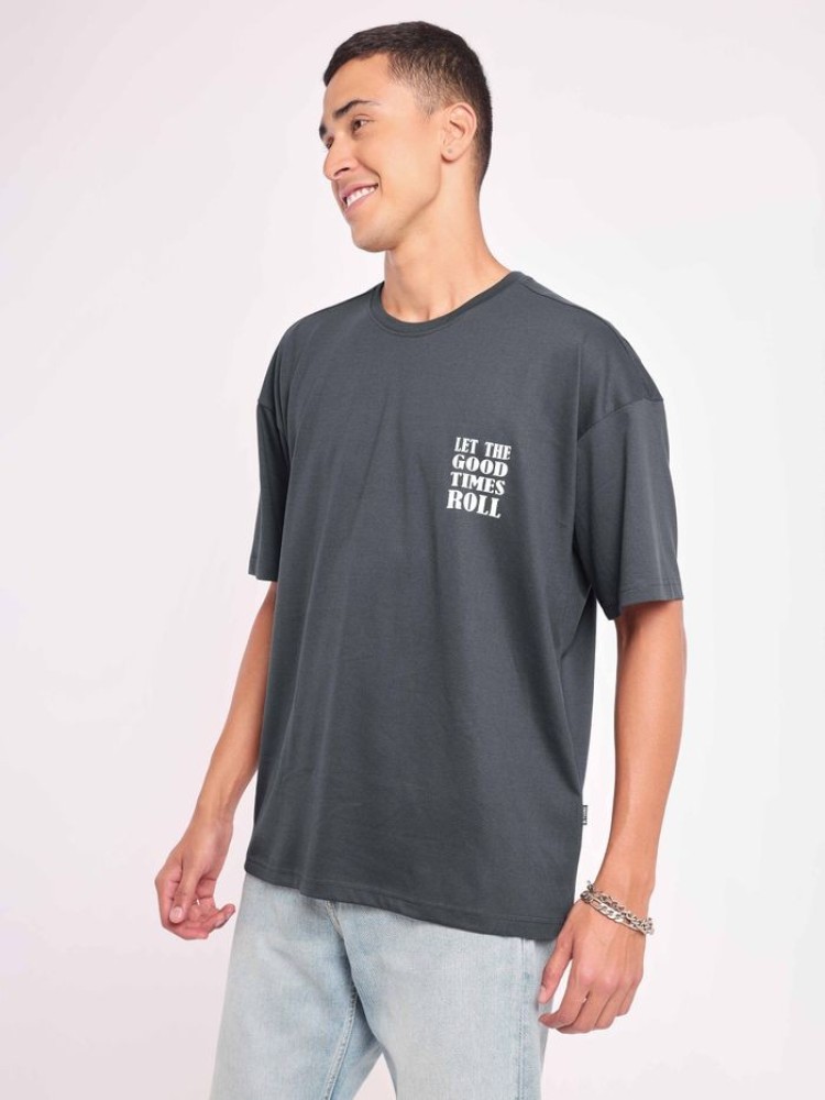 Good Times Printed Oversized T-shirt for Men