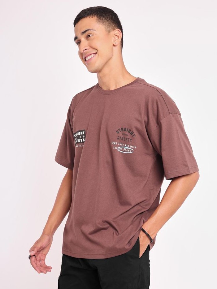 Big Plans Printed Oversized T-shirt for Men