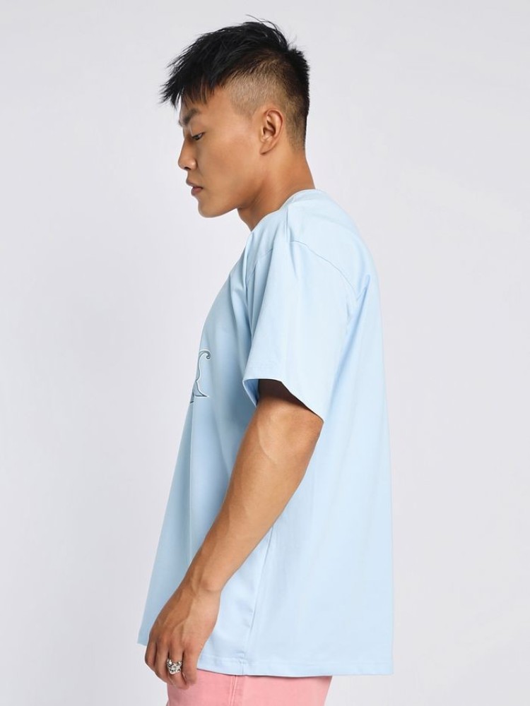 Shark Printed Oversized T-shirt for Men