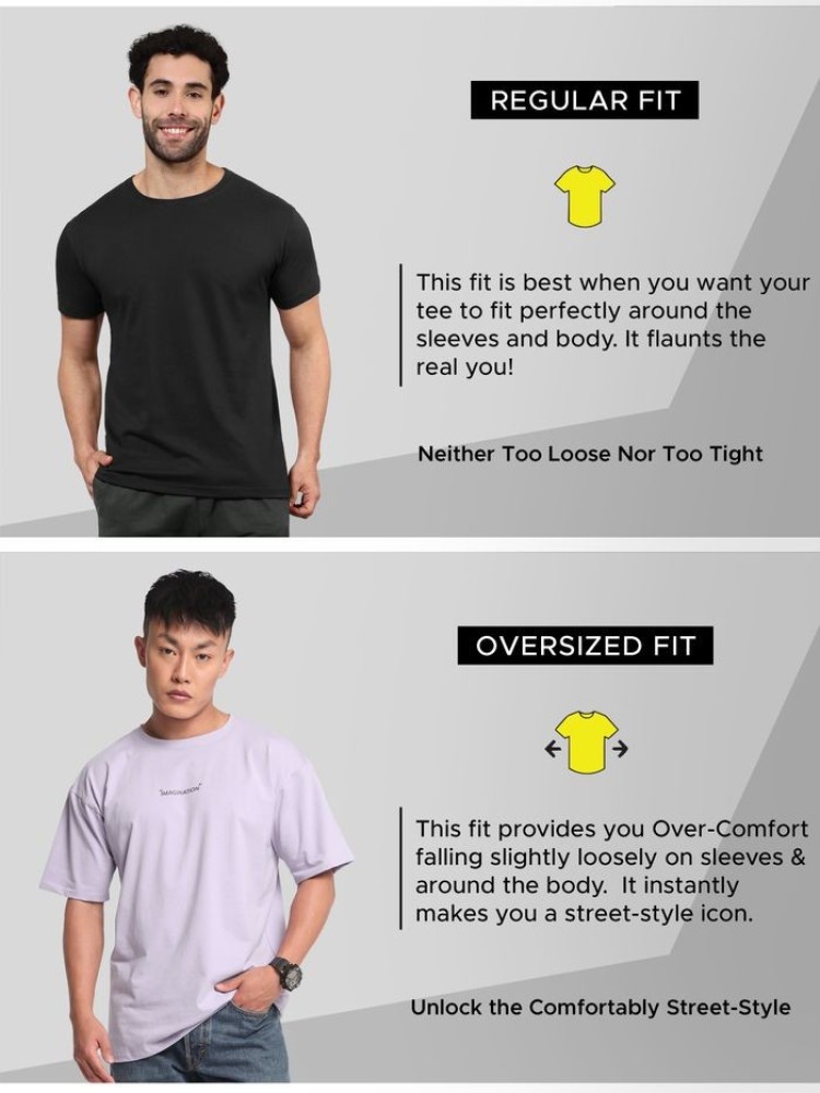 Imagination Printed Oversized T-shirt for Men