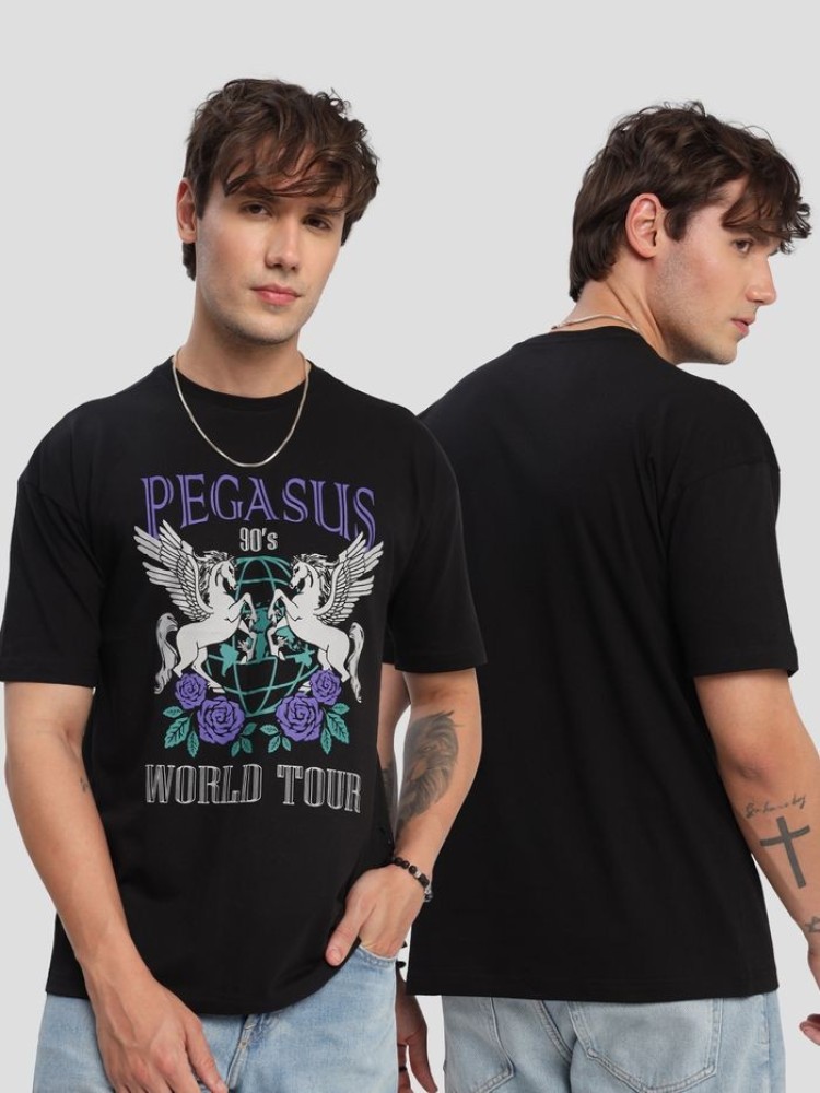 Pegasus Printed Oversized T-shirt for Men