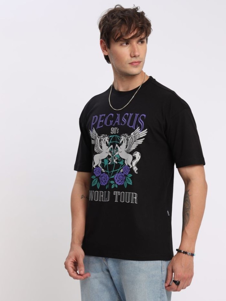 Pegasus Printed Oversized T-shirt for Men