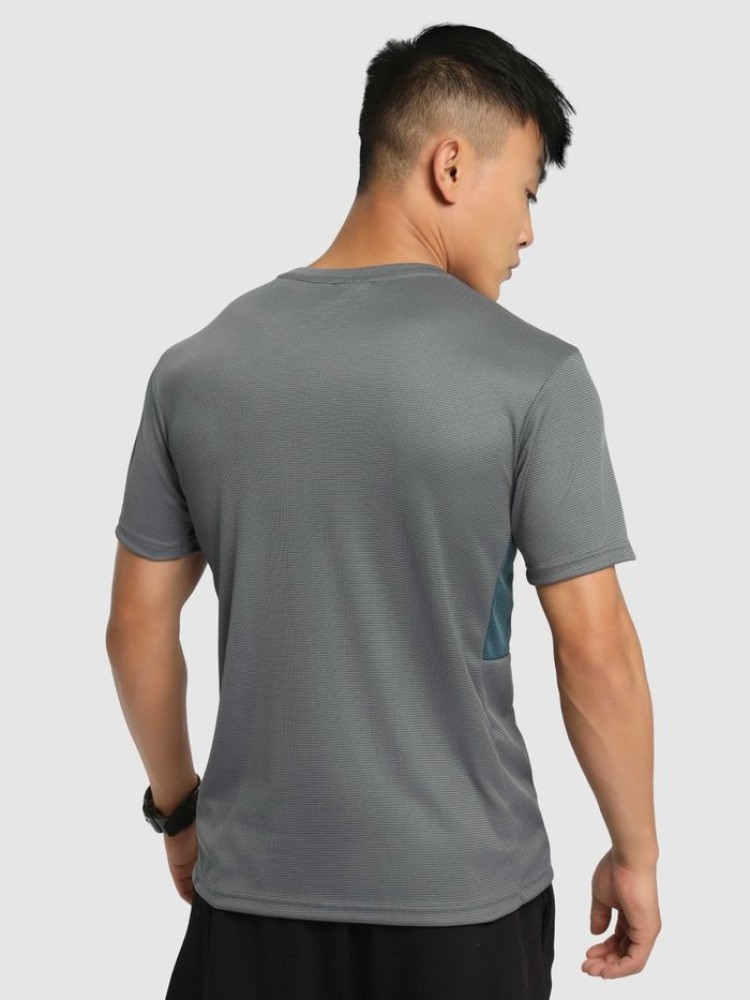 Smoke Grey Men Active T-shirt