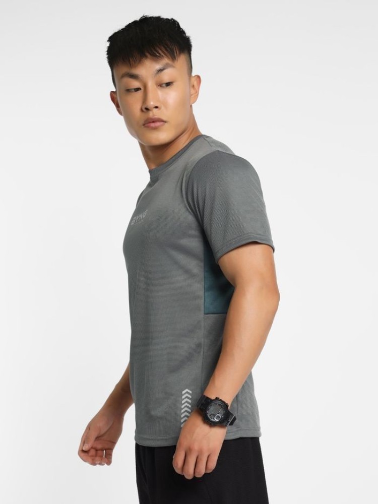 Smoke Grey Men Active T-shirt