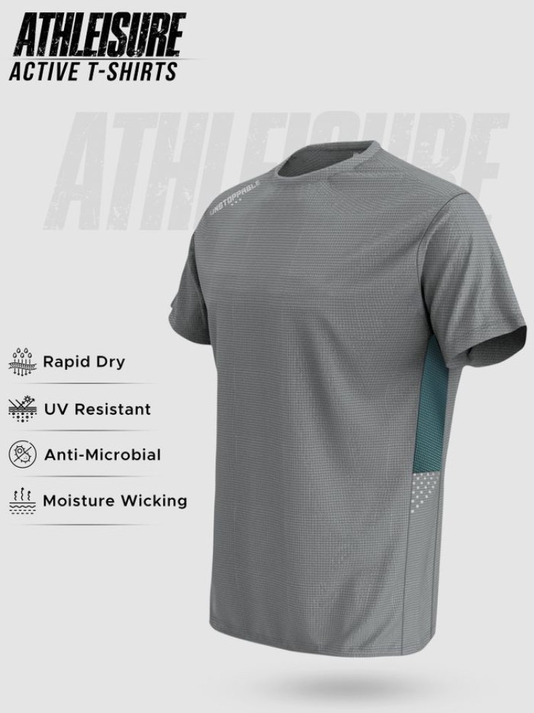 Smoke Grey Unstoppable Men Active T-shirt