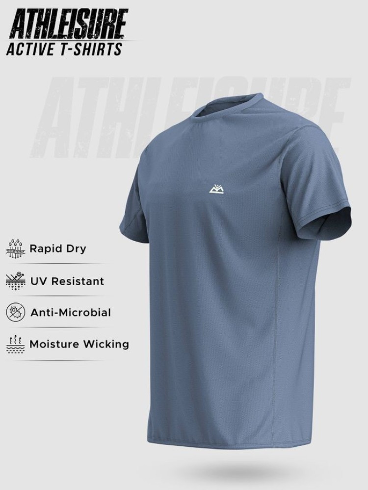 Savoy Blue Men Active T-shirt