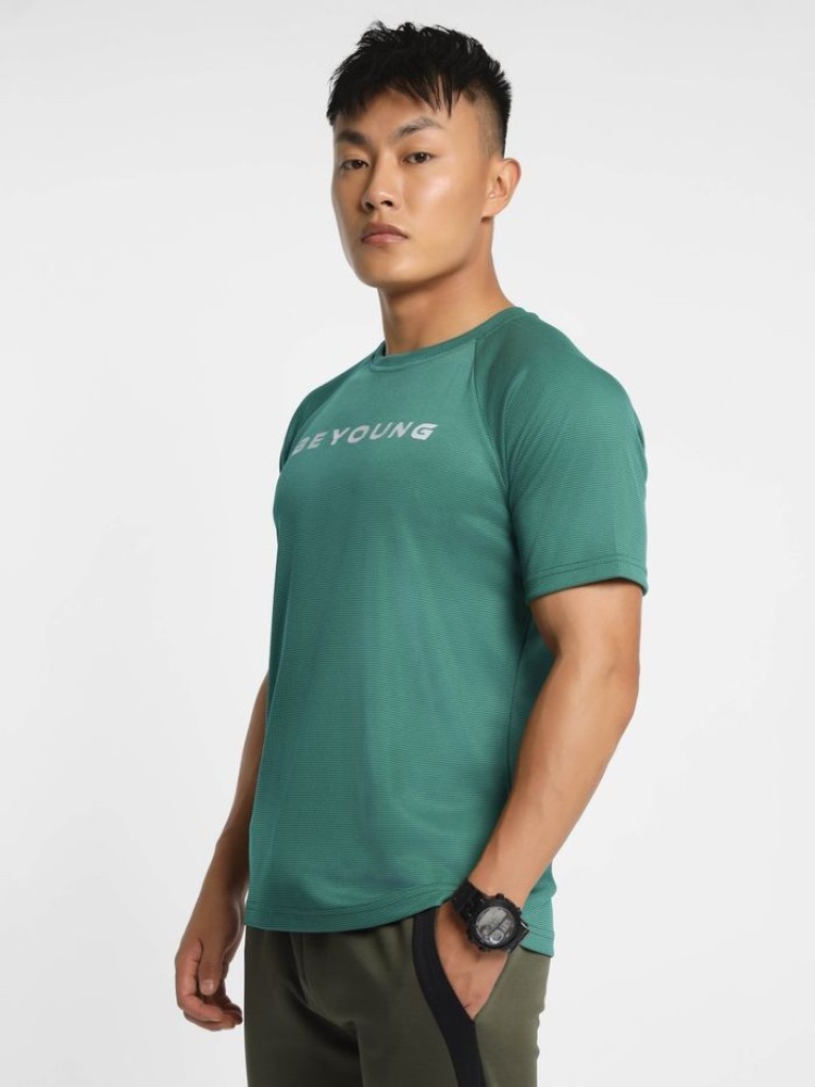 Pine Green Men Active T-shirt