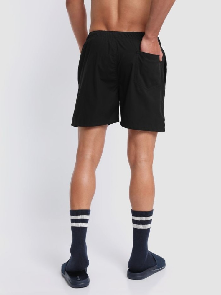 Plain Black Mens Boxers