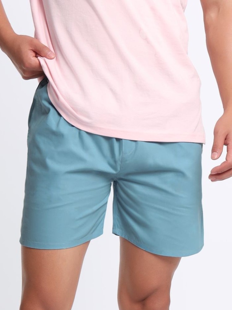 Plain Sky Blue Mens Boxer