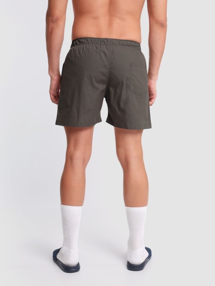 Plain Grizzle Gray Mens Boxers