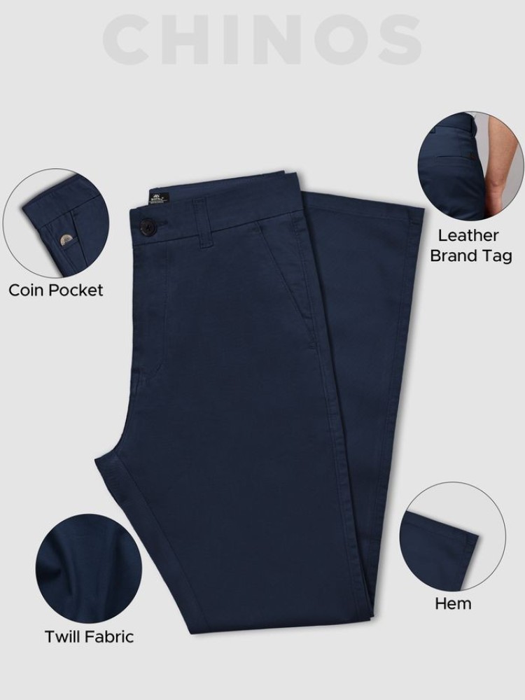 Midnight Blue Chinos for Men