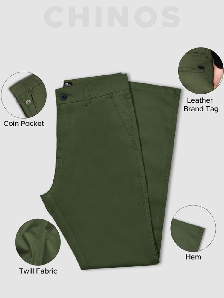 Sage Green Chinos for Men