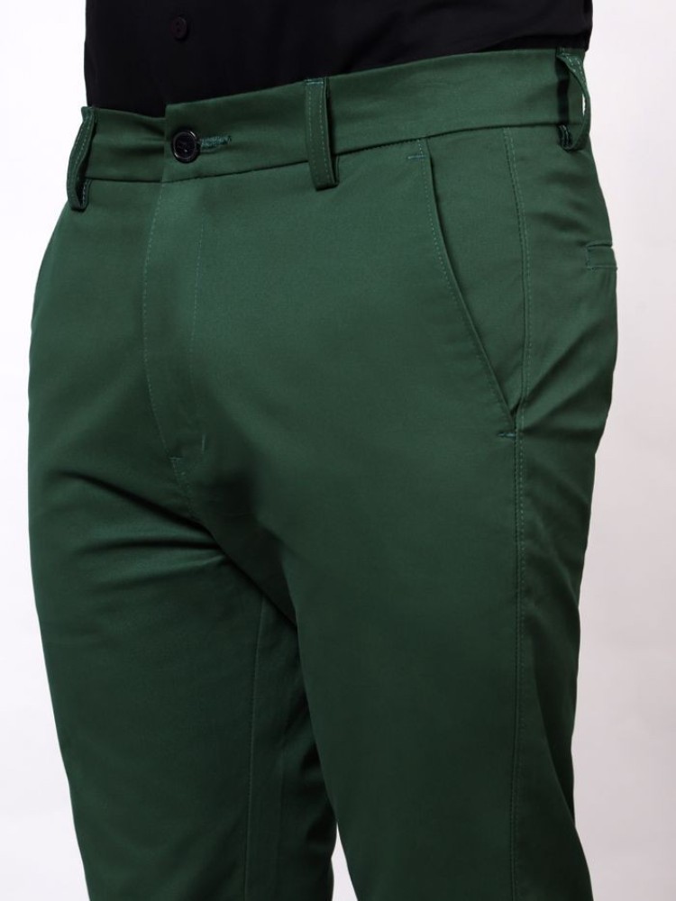 Bottle Green Chinos for Men