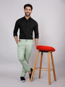 Seafoam Green Chinos for Men