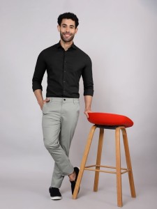 Space Grey Chinos for Men