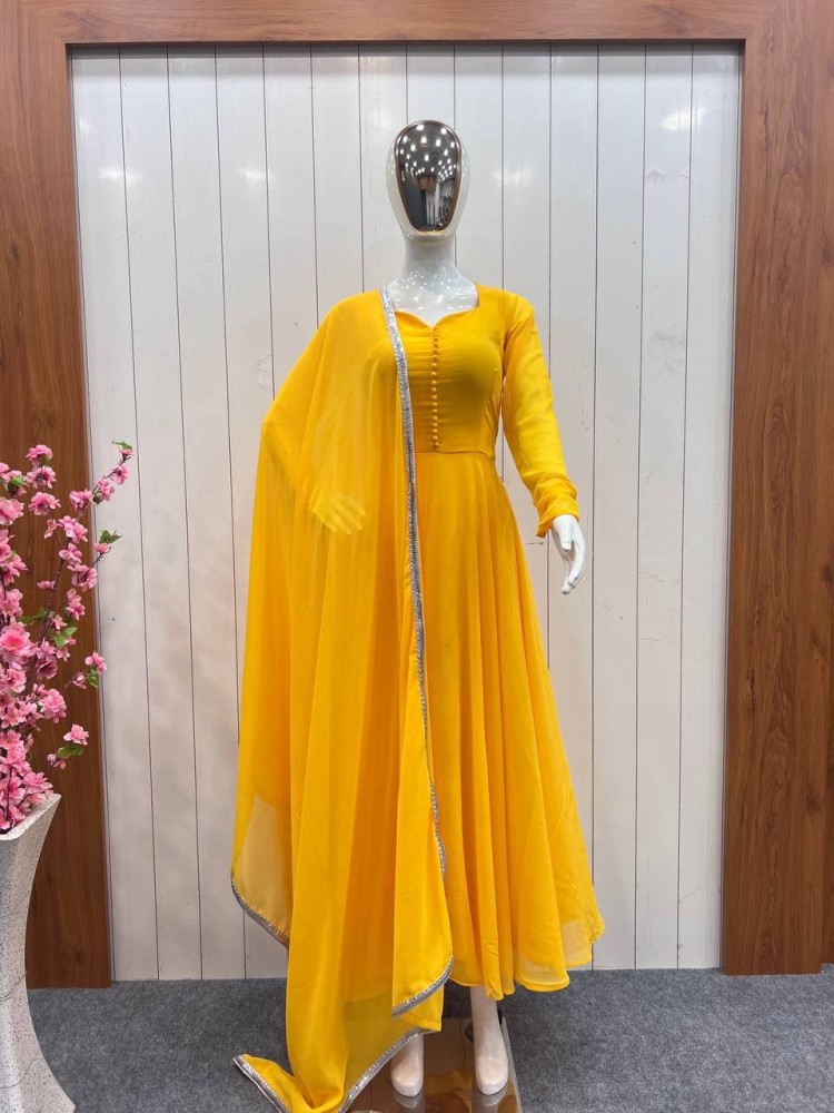 NEW HALDI SPECIAL YELLOW ANARKALI