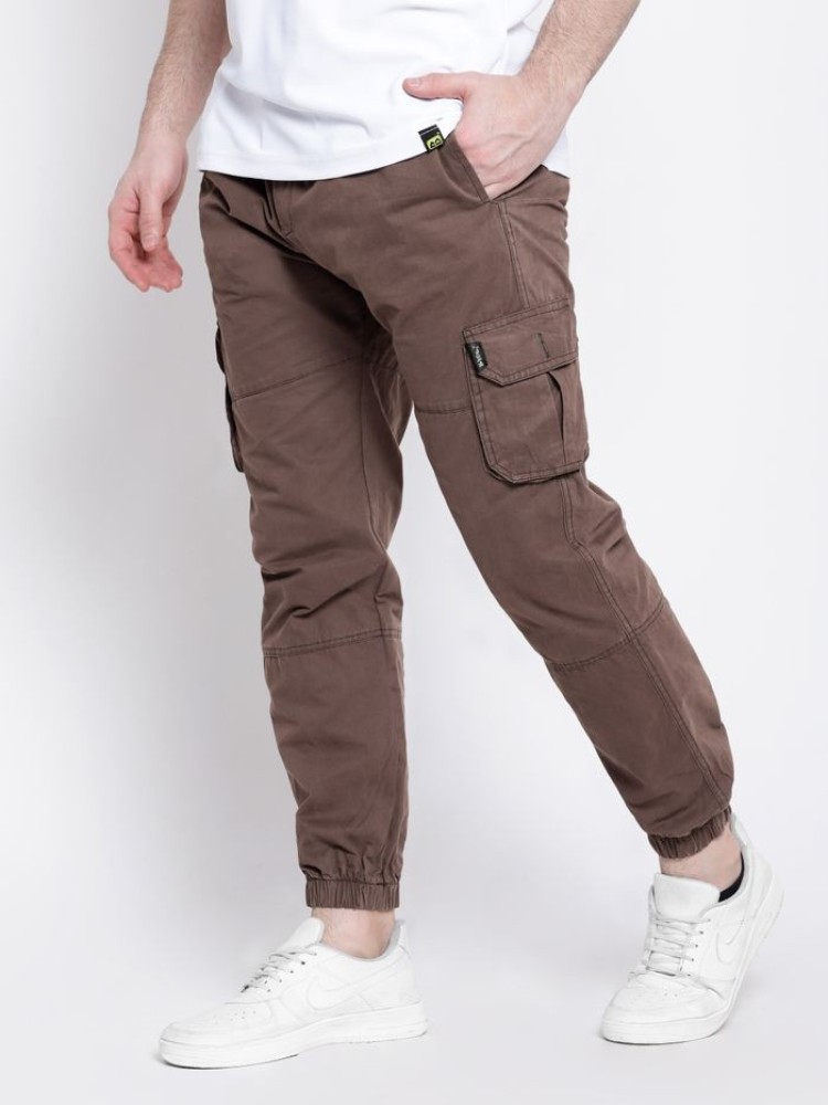 Caramel Brown Dual Pocket Cargo Joggers