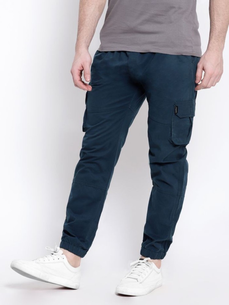 Dark Space Blue Dual Pocket Cargo Joggers