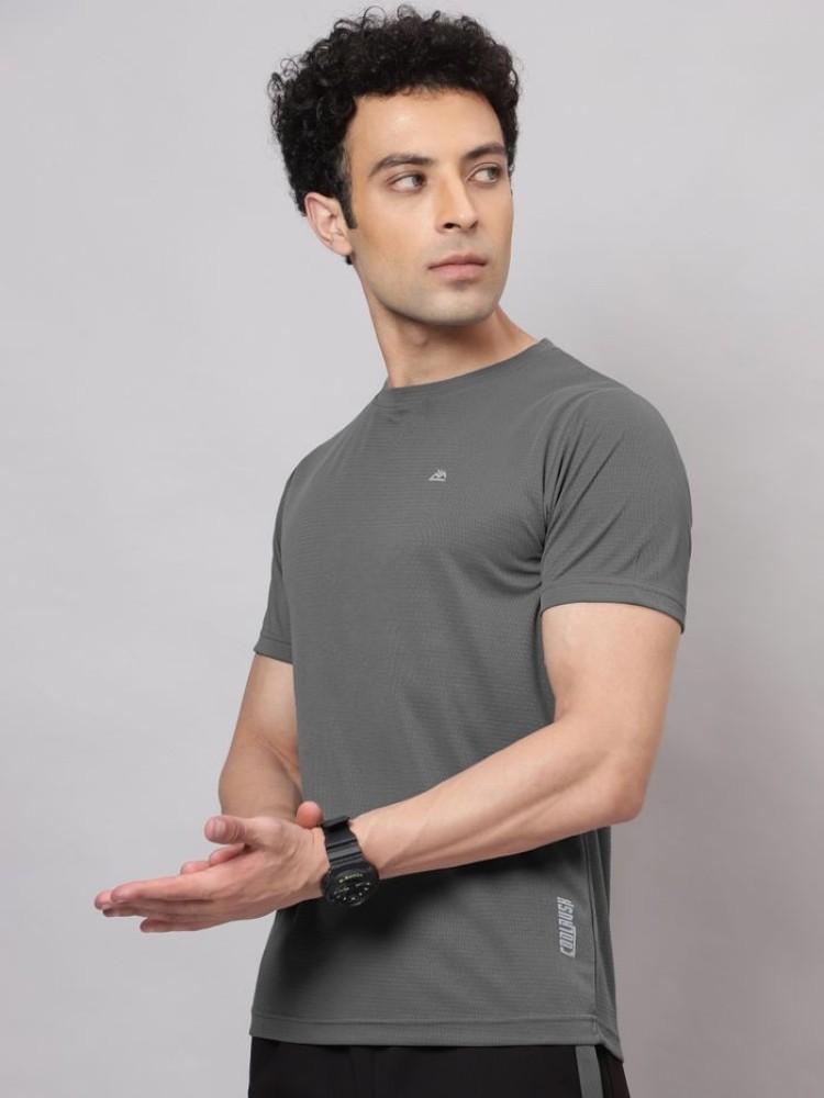 Cool Rush: Dusky Grey Men Active T-shirt