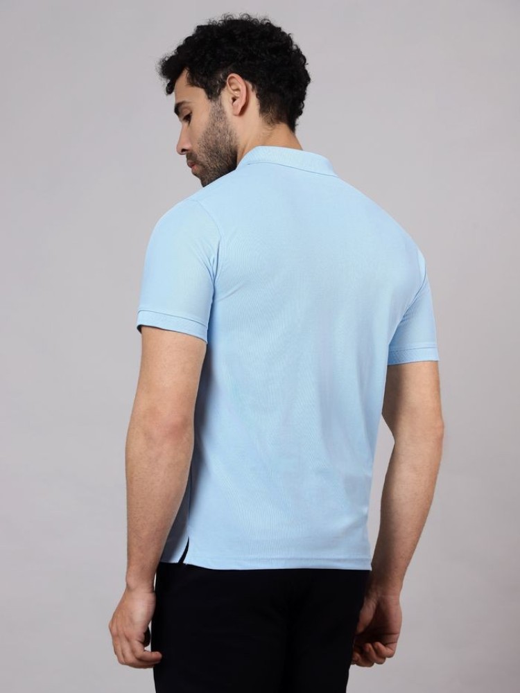 Ice Blue Mens Polo T-shirt