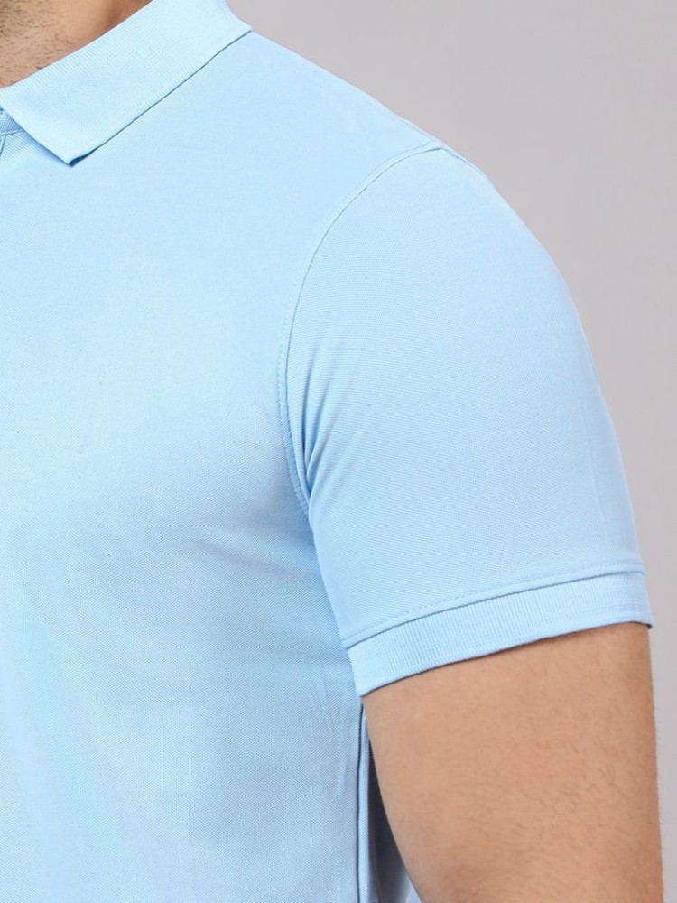 Ice Blue Mens Polo T-shirt