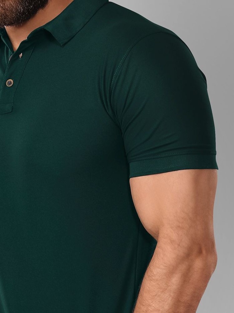 Lush Green Mens Polo T-shirt