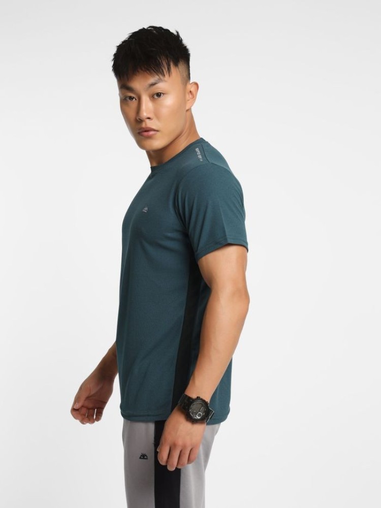 Steel Teal Men Active T-shirt