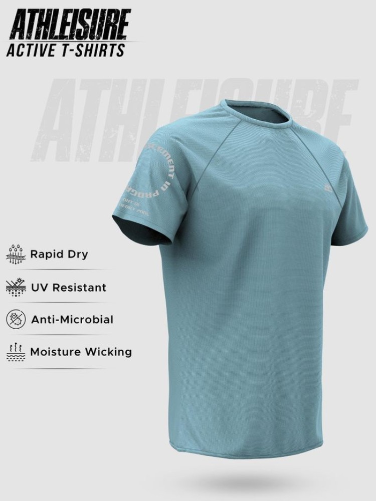 Frost Blue Progress Men Active T-shirt