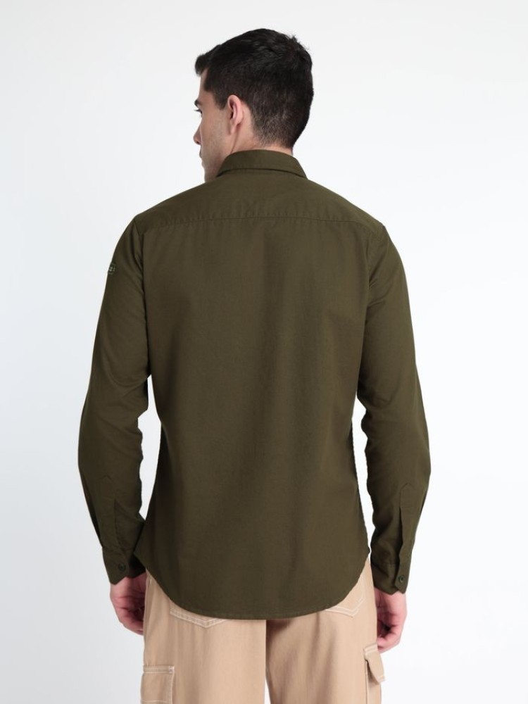 Dark Olive Urban Shirt for Men