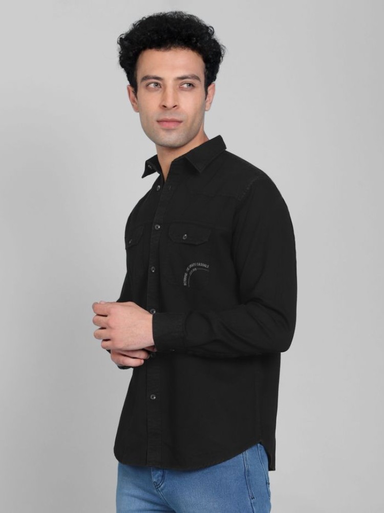 Black Sulphur Twill Shirt for Men